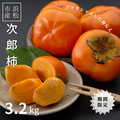 【2025年先行受付】静岡県産 次郎柿 約3.2kg(12～16個)