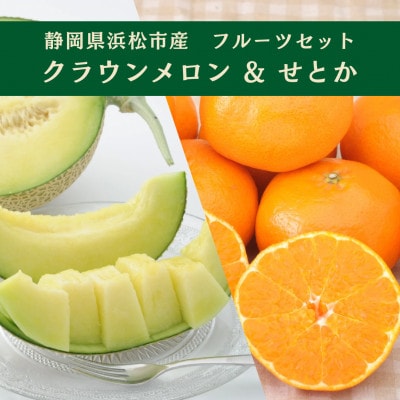 詰合せ クラウンメロンとせとか(クラウンメロン 1個・せとか 4個)