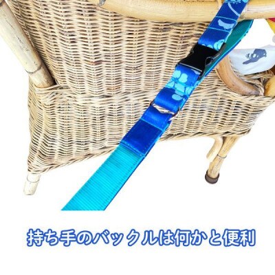 大型犬用 Lサイズ　ハーフチョークカラーとリードのセット ハワイアンブルー