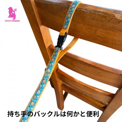 小型犬用 Sサイズ　ハーフチョークカラーとリードのセット 【トルコブルーム】