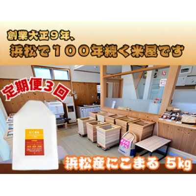 【毎月定期便】浜松産にこまる5kg全3回