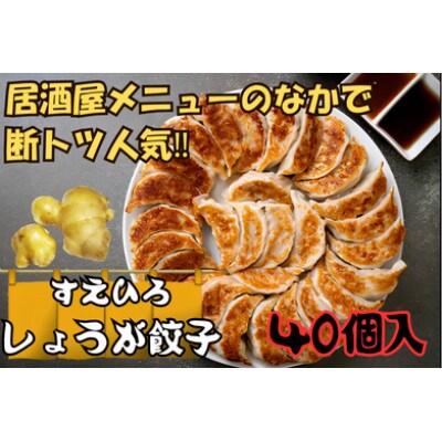 すえひろ【しょうが】餃子40個(20個入り×2P)