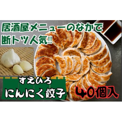 浜松餃子　すえひろ【にんにく】餃子40個(20個×2P)