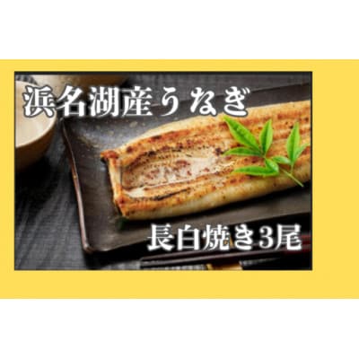 浜名湖産うなぎ　白焼き3尾　食べ応えの堂々たる一尾をお好みの味で!　個包装パック　蒲焼きタレ、山椒付