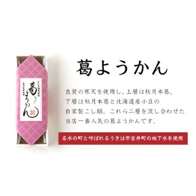 ひた屋福富 葛ようかん (390g) 2本入