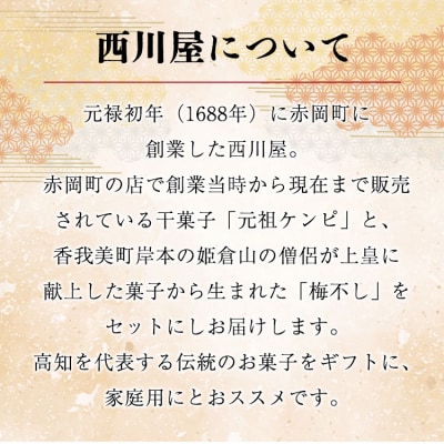 西川屋 元祖ケンピ・梅不しセット Xnk-0007