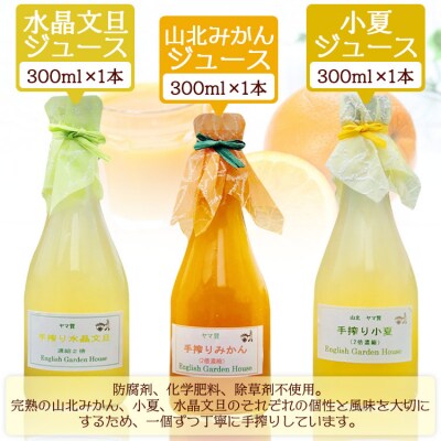 みかん農家の手搾り自家製ジュース(300ml) 3本セット eh-0032