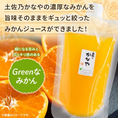 土佐乃かなやのみかんジュース Greenなみかん 合計24本 be-0081