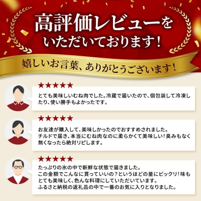 鶏肉 広島熟成どり むね肉 8kg(2kg×4) [No5895-0164]