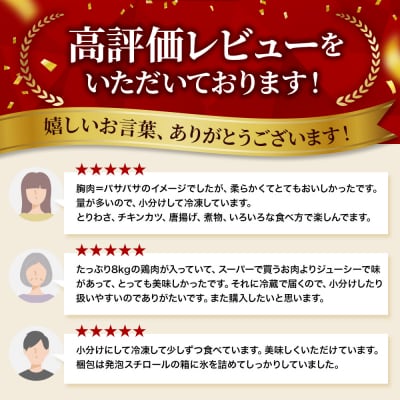 【2026年1月中旬より順次出荷】鶏肉 セット 広島熟成どり 8kg[No5895-0167]