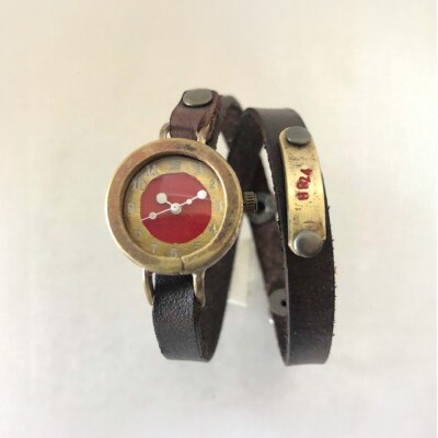 HR24の手作り時計　D(女性用)こげ茶[No5895-0300]