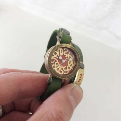 HR24の手作り時計　E(女性用)オリブ[No5895-0301]