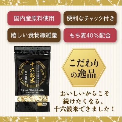 もち麦 国産 キラリモチ 特選もち麦 2kg + 十六穀米 240gセット[No5895-0558]
