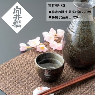 日本酒 向井櫻-30 純米吟醸 安芸福の神 特撰 安芸高田 2本セット