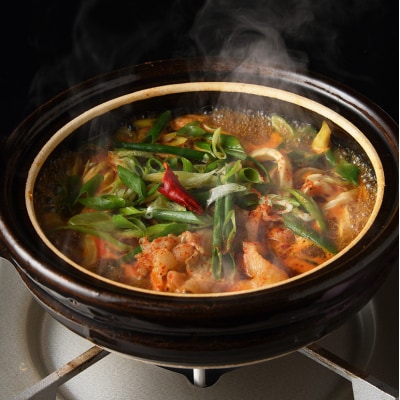 神楽門前湯治村 元祖うまから 冷凍夜叉うどん 4個セット[No5895-0441]