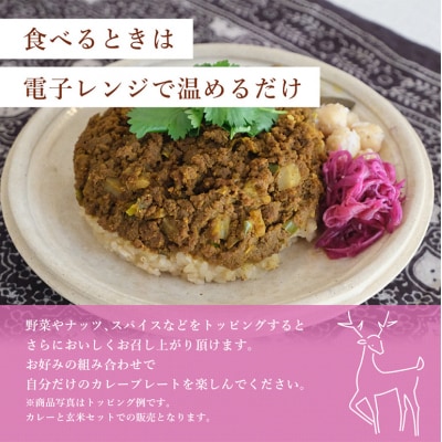安芸高田の森おいしんぐ! ソーセージ&シカリー「ドライカレー」玄米 セット[No5895-0681]