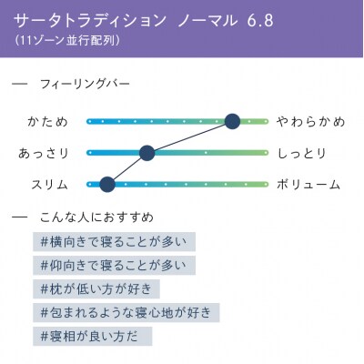 ドリームベッド サータ トラディションノーマル6.8 ダブル[No5895-0666]