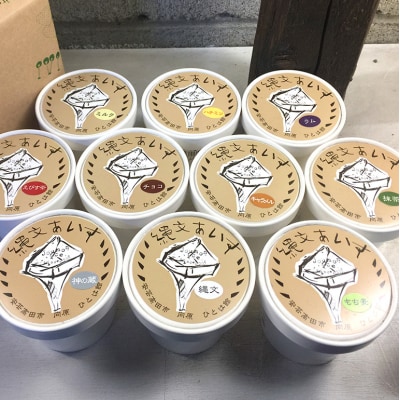 縄文あいす 4個 & 縄文あいすもなか 6個 セット[No5895-0742]