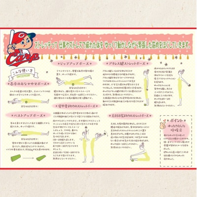 カープ公認 骨盤スリムストレッチクッション 猫背 巻き肩 肩甲骨 [No5895-0823]