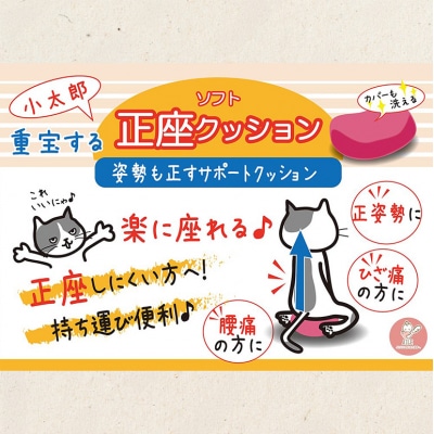 姿勢も良くなる正座クッション 正座 あぐら 座禅 瞑想 骨盤 立てる[No5895-0824]