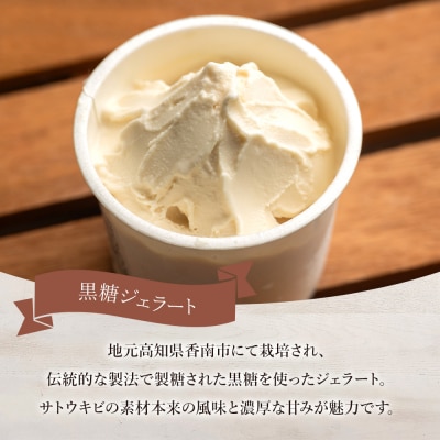 【黒糖】ジェラート 昔ながらの製法で作る黒糖を使った 黒糖ジェラート 12個セット dc-0036