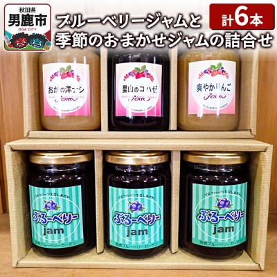 ブルーベリージャムと季節のおまかせジャムの詰合せ(合計6本)|23_sea-030601