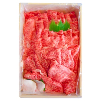 秋田錦牛 モモ肉 すき焼き用 約600g+すき焼き用のたれ1本|23_fnt-050601