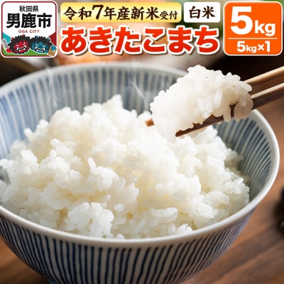<令和7年産新米受付>【白米】あきたこまち 5kg|23_bla-040501