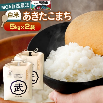 【栽培期間中農薬不使用】令和8年産 あきたこまち 白米 5kg×2袋|23_nhv-020201
