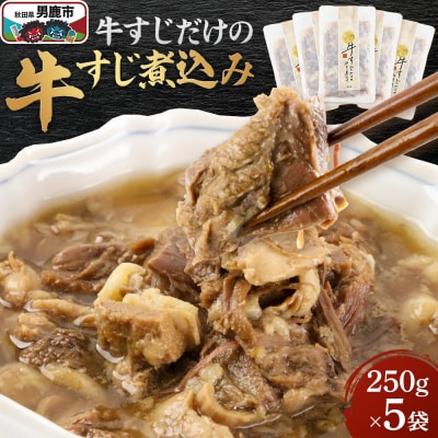 牛すじだけの牛すじ煮込み 250g×5袋 箱入|23_jan-020501