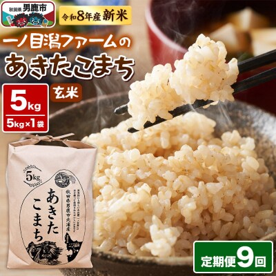 あきたこまち 玄米 5kg 令和8年産  定期9ヶ月 一ノ目潟ファーム|23_imf-010509s
