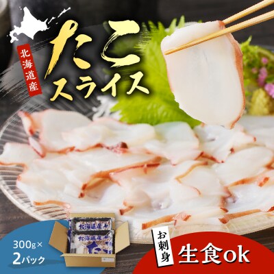 えりも【マルデン特製】北海道産お造りたこスライス300g×2p【er002-027-a】