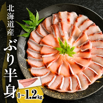 えりも【マルデン特製】北海道日高産ぶり半身1kg～1.2kg【er002-076-a】