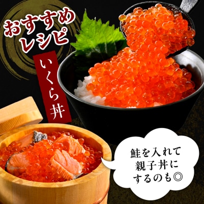 【2025年10月以降発送】鮭いくら醤油漬け 400gと 鮭フィーレ2枚【er018-102】