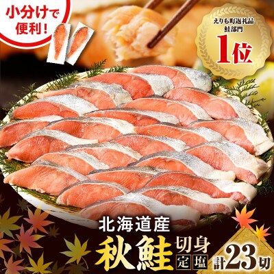 北海道産 定塩 鮭 切り身 23切【er002-108】