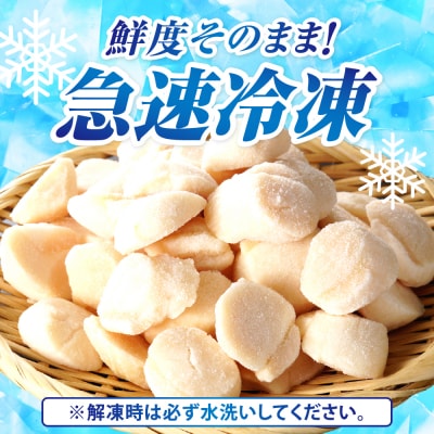 ホタテ玉冷(6s)500g【er018-069】