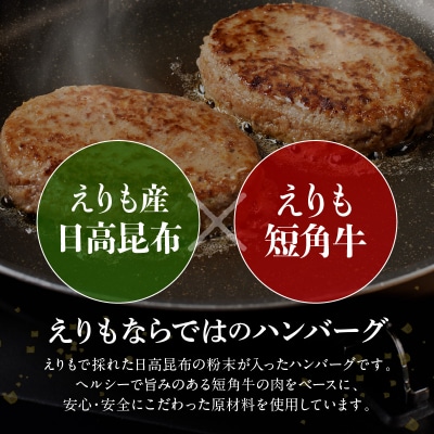 【2026年7月以降発送】【えりも短角牛】昆布入りハンバーグ 100g×6袋【er007-027】