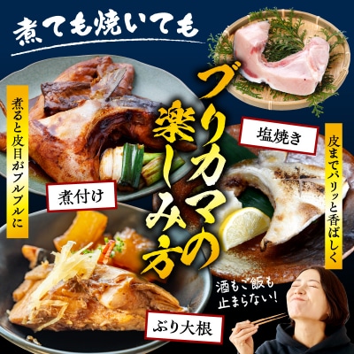 えりも【マルデン特製】北海道産 天然 ぶり カマ(約1kg)【er002-115】