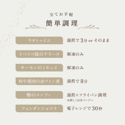 【DEGUSTATION】本格フランス料理のフルコースセット(前菜3種+メイン2種+デザート)