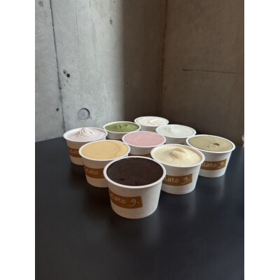 季節の味をお届け!ジェラート 9種 詰め合わせ<105ml×9個> 
