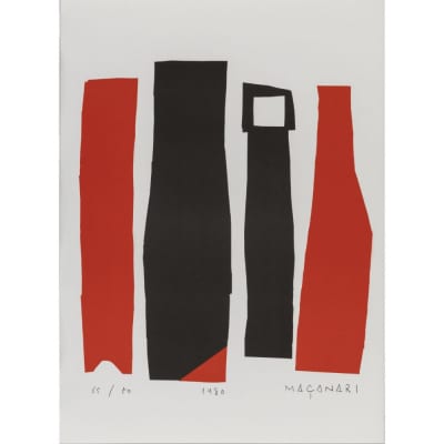 村井正誠【版画作品(エディションナンバー付)額装】ねこ Cat