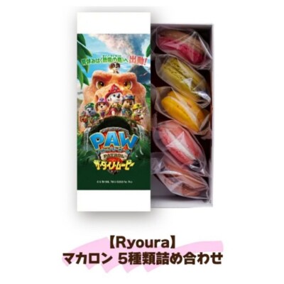 期間限定!映画『パウ・パトロール ザ・ダイノ・ムービー』× Ryoura マカロン 5種類詰め合わせ
