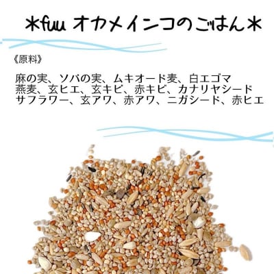 【3ヶ月定期便】fuu オカメインコのごはん(800g)[145S51-T]