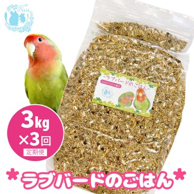 【3ヶ月定期便】fuu ラブバードのごはん(3kg)[145S64-T]