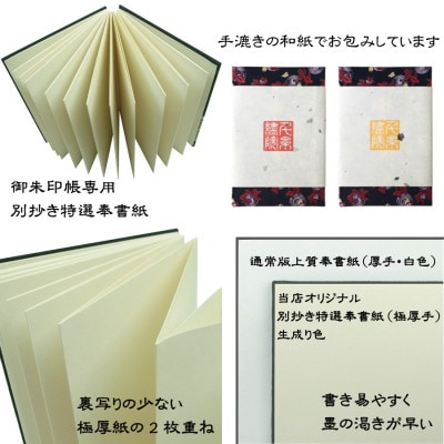 千糸繍院　たじりっち御朱印帳・黄地紋/唐草　地紋織　48ページ　大判　1冊