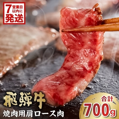飛騨牛　焼肉用(肩ロース700g)