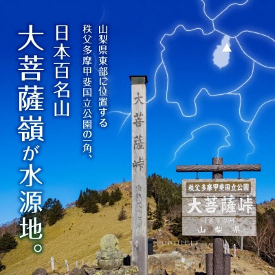 【毎月定期便】ミネラルウォーター 大菩薩明水 [500ml×24本(1箱)]全3回
