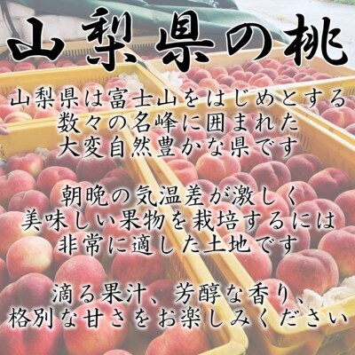 甲州市産 高糖度桃 特選大玉 4～6玉 約2kg
