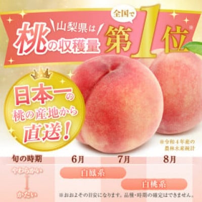 厳選!山梨県甲州市産 桃 約2Kg