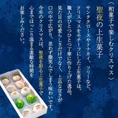 【聖夜の上生菓子】和菓子で楽しむクリスマス!練り切りなど詰め合わせ 5種×2セット 化粧箱入り